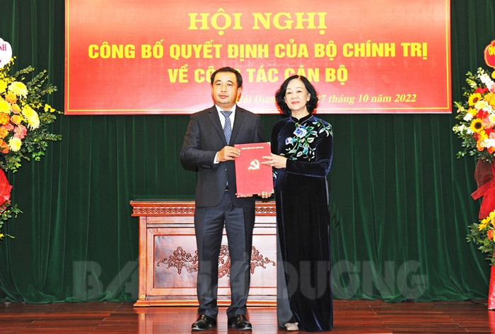 Tran Duc Thang appointed secretary of Hai Duong provincial Party Committee